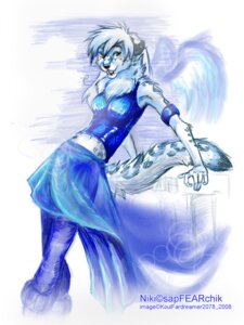 Rating: Safe Score: 0 Tags: 2008 anthro blue_spots bottomwear brown_eyes clothing e621 felid female hair koul leopard_spots mammal niki_(sapfearchik) pantherine skirt snow_leopard solo spots tail white_hair wings User: bunchy7s
