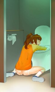 Rating: Questionable Score: 0 Tags: 1girls a1 bottomless brown_hair clothing cum exhausted female idolmaster raglan_sleeves rule34 sick solo takatsuki_yayoi tied_hair toilet User: bunchy7s