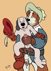 Rating: Explicit Score: 0 Tags: anal athos_(muskehounds) balls canid canine canis cum dogtanian dogtanian_and_the_three_muskehounds domestic_dog foreskin furry furry_only gay handjob hat male male_only no_humans penis put rule34 size_difference the_d'artagnan_romances User: bunchy7s
