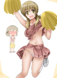 Rating: Questionable Score: 0 Tags: abubu blush bottomless breasts cheerleader chibi female frilled_panties frills hidamari_sketch jump jumping lowleg lowleg_panties miyako_(hidamari_sketch) no_bra panties rule34 shoes side-tie_panties skirt underboob underwear yuno_(hidamari_sketch) User: bunchy7s