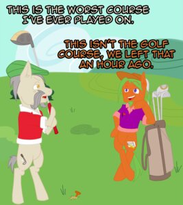 Rating: Questionable Score: 0 Tags: animated animated_gif anthro ask_pun barefoot beard bottomless clothed clothing color_coded color_coded_text crossed_legs cutie_mark day dialogue duo e621 elderly english_text equid equine facial_hair fan_character featureless_crotch feet flat_cap fur golf golf_bag golf_club golf_course golf_tee grass green_hair grey_body grey_fur grey_hair hair hasbro hat headgear headwear holding_golf_club holding_object horse humor leaning long_playtime male mammal mustache my_little_pony number open_mouth orange_body orange_fur outside plant pony ponytail purple_eyes shirt sky sport standing teeth text tongue toony topwear unknown_artist wood_(golf) yellow_eyes User: bunchy7s