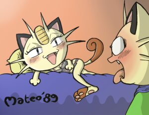 Rating: Questionable Score: 0 Tags: anthro blush duo e621 eye_contact fangs felid female generation_1_pokemon looking_at_another male mammal meowth meowthfan meowzie nintendo pokemon pokemon_(species) seductive smile teeth User: bunchy7s