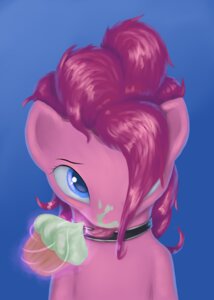 Rating: Safe Score: 0 Tags: 2013 blue_background blue_eyes collar cupcake e621 earth_pony equid equine female food friendship_is_magic fur hair half-length_portrait hasbro hi_res horse looking_at_viewer mammal my_little_pony pink_body pink_fur pink_hair pinkie_pie_(mlp) pony portrait simple_background solo timmykk tongue tongue_out User: bunchy7s