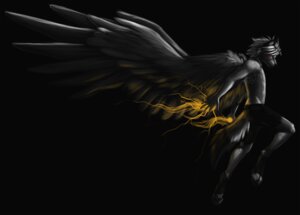 Rating: Safe Score: 0 Tags: anthro arctic_wolf arms_back biped black_background black_bottomwear black_clothing black_shorts bottomwear canid canine canis clothed clothing digitigrade e621 electricity empty_eyes feathered_wings feathers flying fur glowing grey_body grey_feathers grey_fur grey_hair hair jumping lightning magic male mammal markings midair mythological_canine mythological_creature mythology raised_leg raphial red_eyes red_markings red_sclera shorts simple_background solo topless werecanid werecanine werecreature werewolf wings wolf User: bunchy7s