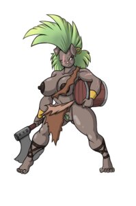 Rating: Explicit Score: 0 Tags: 2011 anthro axe barrel big_breasts bottomwear breasts clothing e621 female genitals humanoid ineffective_clothing ineffective_loincloth loincloth lordstevie melee_weapon nipples orc pig_orc pubes solo vulva warrior weapon User: bunchy7s