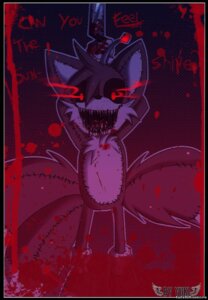 Rating: Questionable Score: 0 Tags: anthro blood bodily_fluids boots canid canine clothing creepypasta doll e621 english_text footwear fox gloves handwear knife male mammal miles_prower sega shoes solo sonic_the_hedgehog_(series) tail tails_doll text watermark yuki_koopa User: bunchy7s