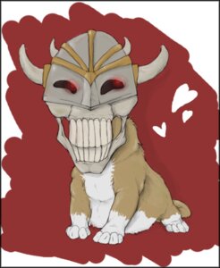 Rating: Safe Score: 0 Tags: ambiguous_gender black_border border domestic_cat e621 felid feline felis feral heart_symbol heretic horn iron_lich_(heretic) mammal mask oddbird raven_software red_eyes solo User: bunchy7s