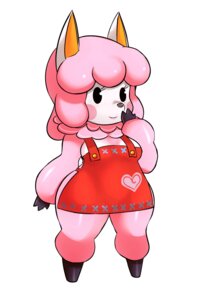 Rating: Safe Score: 0 Tags: 2013 alpaca animal_crossing anthro apron apron_only camelid clothing e621 female mammal matospectoru mostly_nude nintendo reese_(animal_crossing) solo thick_thighs wide_hipped_female wide_hips User: bunchy7s