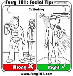 Rating: Questionable Score: 0 Tags: accessory comic cuprohastes dirty duo e621 english_text febreze furry_lifestyle gas_mask grandfathered_content human line_art male mammal mask meme mostly_nude necktie necktie_only never_gonna_give_you_up product_placement rickroll shower shower_cap shower_head singing social_tips solo_focus text url User: bunchy7s