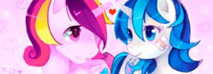 Rating: Safe Score: 0 Tags: blue_eyes blue_hair crossgender duo e621 equid equine feathered_wings feathers female friendship_is_magic hair hasbro heart_symbol horn male mammal multicolored_hair my_little_pony mythological_creature mythological_equine mythology pink_body pink_eyes pink_feathers princess_cadance_(mlp) shining_armor_(mlp) theuselesstoe unicorn winged_unicorn wings User: bunchy7s