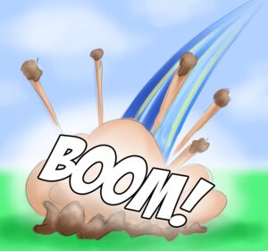 Rating: Safe Score: 0 Tags: attack cloud comic e621 explosion onomatopoeia outside pluckyninja sky sound_effects text zero_pictured User: bunchy7s