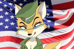 Rating: Questionable Score: 0 Tags: american_flag anthro breasts canid canine clothing e621 eyewear female flag fox glasses hat headgear headwear jacket licking licking_lips licking_own_lips mammal self_lick solo tail tongue tongue_out topwear united_states_of_america unknown_artist User: bunchy7s