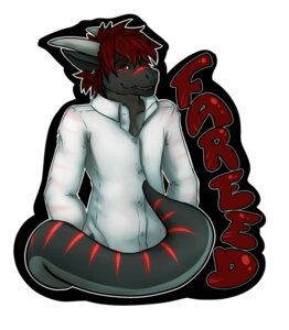 Rating: Safe Score: 0 Tags: anthro black_body character_badge_(artwork) clothed clothing dragon e621 ear_piercing fareed firetally glowing grey_body hair hi_res horn killerdragn long_ears male mythological_creature mythological_scalie mythology piercing scalie simple_background solo stripes tail User: bunchy7s