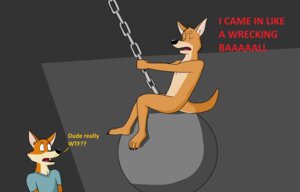 Rating: Questionable Score: 0 Tags: 2013 absurd_res anthro canid canine clothed clothing dan_(paintfox) dialogue digital_media_(artwork) dream duo e621 english_text fox fur hi_res josh_(paintfox) kangaroo lyrics macropod male mammal marsupial microsoft_paint_(artwork) miley_cyrus music nude paintfox parody paws shirt sitting text topwear what wrecking_ball wrecking_ball_(music_video) wtf_face User: bunchy7s