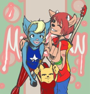 Rating: Safe Score: 0 Tags: anthro band bodysnatched bovid caprine domestic_cat e621 felid feline felis female grin group katy_kat lammy_lamb ma-san mammal mouse murid murine parappa_the_rapper rodent sheep smile sony_corporation sony_interactive_entertainment um_jammer_lammy User: bunchy7s