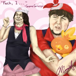 Rating: Safe Score: 0 Tags: 1:1 2012 arin_hanson avian beard clothed clothing cosplay crossdressing dawn_(pokemon) e621 english_text facial_hair game_grumps generation_3_pokemon group hat headgear headwear human humor jon_jafari jontron lol_comments male mammal margwli may_(pokemon) nintendo parody pokeball pokeball_background pokemon pokemon_(species) profanity realistic scarf simple_background text torchic what User: bunchy7s