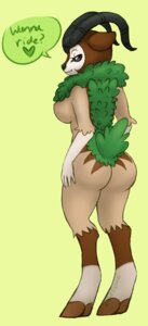 Rating: Questionable Score: 0 Tags: anthro bovid breasts butt caprine e621 female generation_6_pokemon goat gogoat hi_res inviting mammal nintendo pastelletta pokemon pokemon_(species) pokemorph presenting seductive solo text User: bunchy7s
