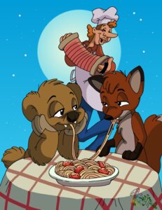 Rating: Safe Score: 0 Tags: 2009 anthro bear black_nose blonde_hair canid canine clothed clothing colored concertina digital_drawing_(artwork) digital_media_(artwork) disney e621 eye_contact female food fox fur grid group hair hugo_(jungledyret) human jungledyret_hugo lady_and_the_tramp looking_at_another male male/female mammal marsupial meatball meatball_charlie moon musical_instrument night noodles orange_body orange_fur outside panda_jenn parody pasta plate red_body red_fox red_fur rita_(jungledyret) romantic romantic_ambiance romantic_couple romantic_dinner sharing sharing_food singing sitting sky smile spaghetti spaghetti_scene star starry_sky tail true_fox vombatiform yellow_body yellow_fur User: bunchy7s