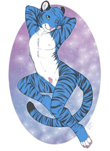 Rating: Explicit Score: 0 Tags: 2011 animal_genitalia anthro blue_body blue_fur blue_hair e621 etuix felid fur genitals green_eyes hair hands_behind_head looking_at_viewer male mammal nipples nude pantherine penis penis_tip sheath simple_background solo stripes tail tiger white_background User: bunchy7s