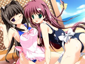 Rating: Explicit Score: 0 Tags: apron ass beach black_hair blue_eyes cum female female_only game_cg green_eyes kneeling konneko long_hair lyrical_ds mikeou multiple_females multiple_girls one-piece_swimsuit purple_hair rule34 school_swimsuit swimsuit tachihara_kazune waist_apron wink yuuki_nako User: bunchy7s