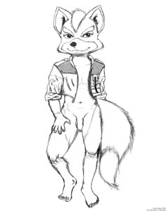 Rating: Explicit Score: 0 Tags: 2008 anthro barefoot black_nose bottomless closed_mouth clothes ears flaccid fox fox_mccloud front_view fur furry furry_tail generomo greyscale hair hand_on_leg looking_at_viewer male male_only mohawk monochrome nintendo open_clothes open_eyes penis pointy_ears rule34 short_hair smile solo standing star_fox tail white_background User: bunchy7s