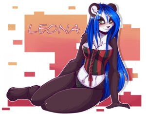 Rating: Safe Score: 0 Tags: 2012 aimi anthro bear biped black_body black_fur black_nose blue_hair blush breasts chest_tuft cleavage clothed clothing corset digital_media_(artwork) e621 feet female fur giant_panda green_eyes hair hindpaw leona_(ainhanda) lingerie long_hair looking_at_viewer mammal panties paws shaded sitting smile solo topwear tuft underwear User: bunchy7s