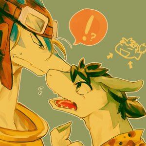 Rating: Safe Score: 0 Tags: 1:1 ambiguous_gender clothing dragon duo e621 exclamation_point eyewear feral goggles hair hat headgear headwear interrobang legendz long_hair low_res mythological_creature mythological_scalie mythology question_mark scalie shiron shu_(legendz) 春緒 User: bunchy7s