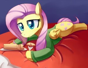 Rating: Safe Score: 0 Tags: bed blue_eyes clothing cutie_mark cutlery e621 equid equine feathered_wings feathers female feral fluttershy_(mlp) food fork friendship_is_magic furniture hasbro kitchen_utensils looking_at_viewer lying mammal my_little_pony mythological_creature mythological_equine mythology negativefox pancake pegasus solo tail tools wings yellow_body yellow_feathers User: bunchy7s