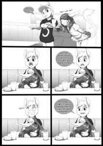 Rating: Questionable Score: 0 Tags: acchan_(arkaid) anthro arkaid bendy_straw buckteeth bulge burger cheek_tuft clothed clothing comic container crossdressing cuddling cup curtsey dialogue domestic_cat dress drinking_straw duo e621 english_text eyes_closed facial_tuft felid feline felis female food fries front_view furniture greyscale hair happy hat headgear headwear hi_res hybrid lagomorph leporid long_hair male male/female mammal minoru monochrome number_on_shirt open_mouth open_smile panties rabbit restaurant shirt sitting slim slim_anthro slim_female slim_male smile speech_bubble table tail tail_tuft teeth text text_on_clothing text_on_shirt text_on_topwear the_neon_children the_neon_children:_the_comic topwear trans_(lore) trans_woman_(lore) tuft underwear young young_anthro User: bunchy7s