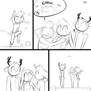 Rating: Questionable Score: 0 Tags: 1:1 2014 anthro antlers awkward blush bottomwear bovid breasts breath breathing bulge caprine clothed clothing comic deer dialogue e621 ellipsis erection erection_under_clothing explanation female group horn lagomorph leporid male mammal monochrome outside panting pictographics pier question_mark rabbit running scared seaside sheep shirt shirt_grab short_tail shorts slypon sound_effects speech_bubble standing tail text topless topless_male topwear User: bunchy7s