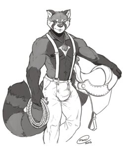 Rating: Safe Score: 0 Tags: 2013 5:6 abs ailurid anthro biceps biped bulge clothed clothing e621 greyscale jewelry male mammal mariart monochrome muscular muscular_anthro muscular_male necklace nipples partran_(red_panda) pecs red_panda simple_background solo standing topless white_background winterrock_(partran) User: bunchy7s