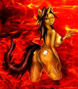 Rating: Questionable Score: 0 Tags: 2014 absurd_res amber_steel anthro anthrofied big_butt breasts brown_hair butt digital_media_(artwork) e621 equid equine fan_character female fire glistening hair hasbro hi_res horn looking_at_viewer mammal my_little_pony mythological_creature mythological_equine mythology nipples nude one_eye_closed sixpathoffriendship solo tacticalfur unicorn warm_colors wink yellow_eyes User: bunchy7s