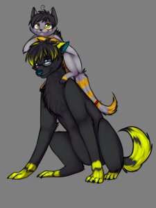 Rating: Safe Score: 0 Tags: 3:4 alpha_channel ambiguous_gender blue_eyes canid canine digitigrade duo e621 eyewear feral fur glasses green_eyes hi_res mammal multicolored_body multicolored_fur ninetail-fox quadruped simple_background size_difference tail transparent_background User: bunchy7s