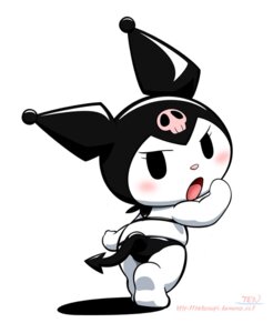 Rating: Questionable Score: 0 Tags: anthro black_eyes blush chibi clothing demon e621 female hood kuromi lagomorph leporid looking_back mammal onegai_my_melody open_mouth pink_nose rabbit raised_arm sanrio simple_background solo spade_tail standing swimwear tail ten_nekosupi white_background young young_anthro 製作者 User: bunchy7s