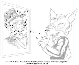 Rating: Questionable Score: 0 Tags: activity_book anthro bodily_fluids canid canine college connect_the_dots digital_drawing_(artwork) digital_media_(artwork) e621 english_text fox fox_mccloud fredryk_phox male mammal monochrome nintendo paintchat photo school simple_background snot solo star_fox star_fox_crashes_the_art_party text white_background User: bunchy7s