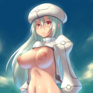 Rating: Questionable Score: 0 Tags: aaaa areola areolae blush breasts female hat highres huge_breasts long_hair long_sleeves navel nipples original rule34 shirt white_hair User: bunchy7s