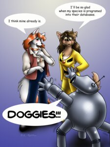Rating: Safe Score: 0 Tags: 2001 3:4 anthro blush bowman's_wolf breasts brown_body brown_fur brown_hair canid canine canis code_name:_hunter domestic_dog e621 english_text female florence_ambrose freefall_(webcomic) fur group hair helix_(freefall) lady_redpaw machine mammal orange_hair red_wolf robot ruby_pyrenees tail text white_body white_fur wolf User: bunchy7s