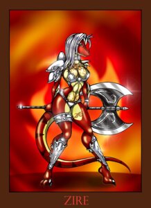 Rating: Questionable Score: 0 Tags: amphibian anthro armor arturo_juarez axe biped breasts claws cleavage clothed clothing collar convincing_weapon dinosaur dragon dromaeosaurid e621 fantasy female green_eyes hair long_legs looking_at_viewer melee_weapon muscular muscular_anthro muscular_female mythological_creature mythological_salamander mythological_scalie mythology non-mammal_breasts prehistoric_species red_theme reptile saurischian scalie small_waist solo standing tail theropod unconvincing_armor velociraptor warrior weapon white_hair zire User: bunchy7s
