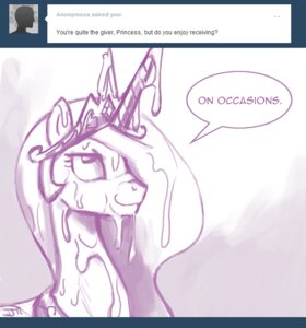 Rating: Explicit Score: 0 Tags: alicorn animal_ears bodily_fluids crown cum cum_in_hair cum_on_face cum_on_hair cumshot dialogue e621 english_text equid equine fan_character female feral friendship_is_magic genital_fluids hair hair_over_eye hasbro headgear horn horse john_joseco long_hair mammal monochrome my_little_pony one_eye_obstructed orgasm pegacorn pony princess_celestia_(mlp) princess_molestia rule34 smooth_skin solo text tiara tumblr User: bunchy7s