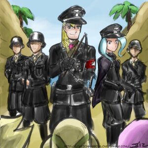 Rating: Safe Score: 0 Tags: 1:1 alternate_species e621 female friendship_is_magic group gun hasbro human humanized john_joseco male mammal military my_little_pony not_furry prince_blueblood_(mlp) ranged_weapon soldier submachine_gun trixie_(mlp) warrior weapon whip User: bunchy7s