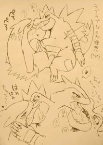 Rating: Explicit Score: 0 Tags: amemati_0 anthro bodily_fluids breath dialogue duo e621 erection feraligatr frottage generation_2_pokemon genitals graphite_(artwork) heart_symbol japanese japanese_text kissing line_art male male/male marker_(artwork) mixed_media monochrome multiple_scenes nintendo open_mouth penile penis penises_touching pokemon pokemon_(species) saliva sepia sex sketch sweat tapering_penis text tongue tongue_out traditional_media_(artwork) translated typhlosion User: bunchy7s