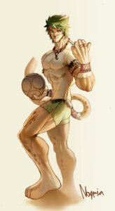 Rating: Safe Score: 0 Tags: 2010 ball biped bracelet e621 ephorox felid fifa green_eyes green_hair hair holding_ball holding_object jewelry leopard looking_at_viewer male mammal mascot muscular muscular_male necklace pantherine ring short_hair simple_background soccer soccer_ball solo south_africa sport standing tail white_background world_cup zakumi User: bunchy7s