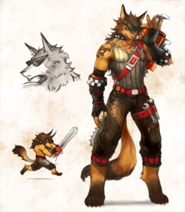 Rating: Safe Score: 0 Tags: 4_toes absurd_res anthro armor barefoot belt biped black_sclera bottomwear brown_hair brown_tail_tip canid canine canis chainsaw clothed clothing collar dipstick_tail e621 eyewear feet fingerless_gloves fully_clothed gloves hair handwear hi_res holding_eyewear holding_object holding_tool licking licking_lips licking_own_lips looking_at_viewer male mammal markings moodraw multicolored_tail open_mouth pants power_tool rolled_up_sleeves running self_lick shirt solo spiked_collar spikes standing sunglasses tail tail_markings tank_top tattoo toes tongue tongue_out tools topless topwear weapon wolf wrench yellow_eyes User: bunchy7s