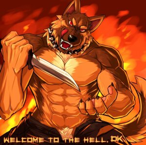 Rating: Safe Score: 0 Tags: 2013 abs anthro biceps big_muscles biped bottomwear brown_body brown_fur canid canine canis claws clothed clothing collar demonic domestic_dog drks e621 fangs fur german_shepherd herding_dog hi_res holding_object holding_weapon knife licking licking_lips licking_own_lips looking_at_viewer male mammal muscular muscular_anthro muscular_male open_mouth pants pastoral_dog pecs pose pubes red_eyes reverse_grip self_lick solo standing tail teeth text tongue tongue_out topless weapon User: bunchy7s