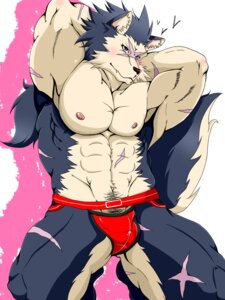 Rating: Questionable Score: 0 Tags: 3:4 abs anthro barazoku biceps big_muscles biped blush canid canine canis clothed clothing e621 fangs flexing fur hands_behind_head hi_res jockstrap kemono leoncircle male mammal muscular muscular_anthro muscular_male nipples pecs pose rouen_(shining) scar sega shining_(sega) shining_force shining_wind solo standing tail teeth topless underwear wolf User: bunchy7s
