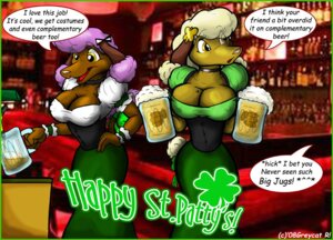 Rating: Questionable Score: 0 Tags: 2008 alcohol anthro bar barmaid beer beverage breasts canid canine canis cleavage clothed clothing domestic_dog duo e621 english_text female food franchesca_(greycatr) frenchie_(greycat_r) greycat_rademenes holidays mammal poodle st._patrick's_day text User: bunchy7s