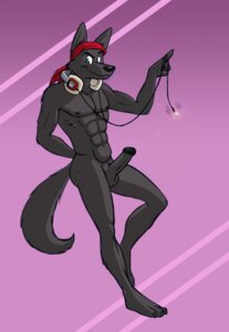 Rating: Explicit Score: 0 Tags: absurd_res adriano_berjillos anthro bent_leg black_body black_fur black_nipples black_nose black_penis canid canine canis clothing cord disc_jockey e621 electronics erection fur genitals gesture green_eyes grey_body grey_fur hand_behind_back hand_gesture headgear headkerchief headphones headphones_around_neck headwear hi_res kerchief looking_at_viewer lupine_assassin male mammal nipples pattern_background penis pink_background pointing raised_arm red_kerchief simple_background smaller_version_at_source solo tail wolf User: bunchy7s