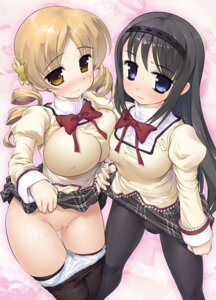 Rating: Explicit Score: 0 Tags: akemi_homura black_hair blonde_hair blue_eyes blush breasts cameltoe drill_hair erect_nipples female hair_ornament hairband highres long_hair mahou_shoujo_madoka_magica multiple_females multiple_girls nipples panties panties_under_pantyhose panty_pull pantyhose puffy_sleeves pussy raidon rule34 school_uniform skirt thighhighs tomoe_mami twin_drills uncensored underwear wet yellow_eyes User: bunchy7s