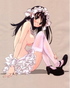 Rating: Explicit Score: 0 Tags: blush female glasses lace long_hair maid rule34 shoes skirt thighhighs topless User: bunchy7s