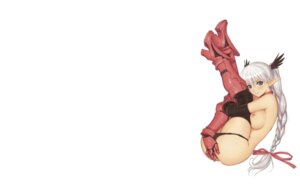 Rating: Questionable Score: 0 Tags: 1girls black_hair black_panties breasts female female_only fingering full_body masturbation nipples panties rule34 simple_background solo taka_tony white_background white_hair User: bunchy7s